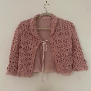 Vintage crochet shrug!